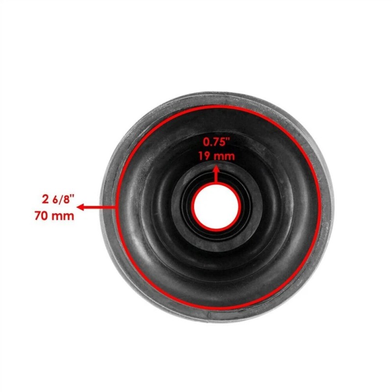 Caltric New 2 Front Axle Inner and Outer CV Boot