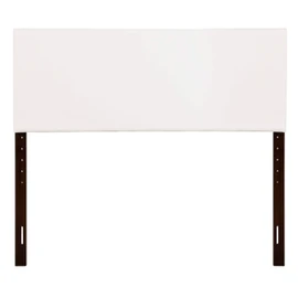 espidoo Nova G0113-QHB Queen Bed Headboard: Adjustable Height 41-53 Inch Faux Leather Panel - White PU Foam Upholstered for Bedroom Decor & Wall Mounting