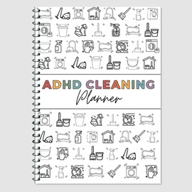 Adhd Cleaning Plan Schedule,Cleaning Organizing Planner Notbook, Daily Weekly Monthly Checklist for Home Custom Adjustable Clean Up Household Chores Sheet