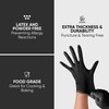 100 x Black Premium Disposable Gloves | Double Thickness |