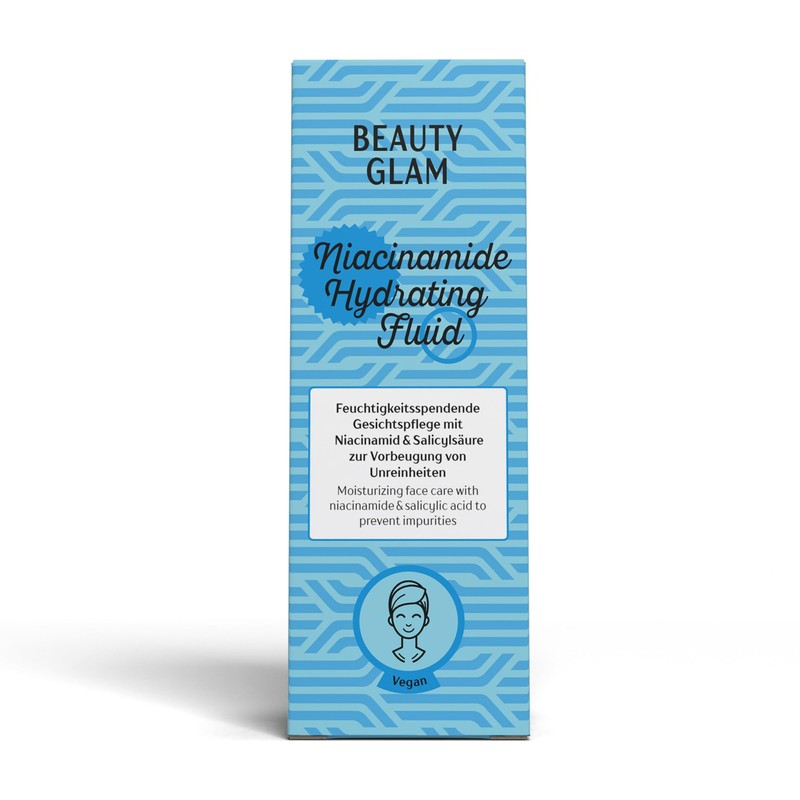 BEAUTY GLAM Hydrating Fluid Day Cream, Vegan, All Skin Types,