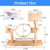 SolidGnik Embroidery Stand,Adjustable Embroidery Hoop Holder with Embroidery Kit and