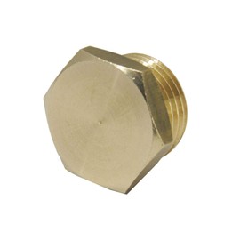 Sealing plug with hexagonal socket and cylindrical thread G 1/8 inch, 16 bar, brass