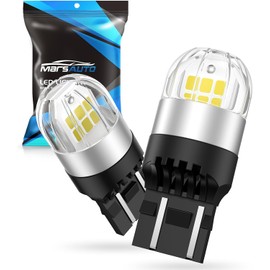 Marsauto 7440 7443 LED Bulbs Reverse Lights, 300% Brighter 7441 7444 W21W T20 LED Lamps Replacement for Brake Lights, Turn Signal Lights, Tail Lights, 6000K Xenon White, Pack of 2