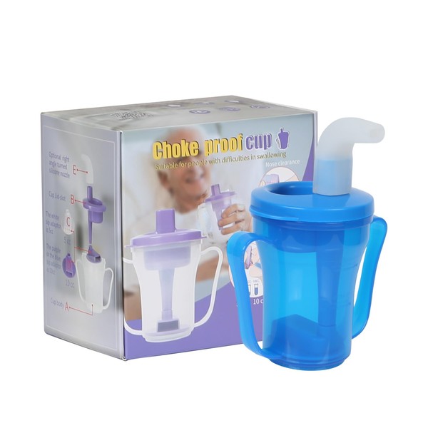 Ehucon Dysphagia Regulating Drinking Cup, Prevent Choking for Dysphagia/Dementia/Elderly,Dispenses 5cc