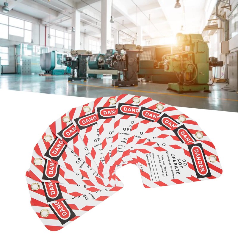 Jonlaki 30pcs Lockout Tagout, RewritableAngerger Operate No Loto Tag, Safety
