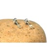 Art Gecko Fiery Pear Shaped LABRADORITE Sterling Silver Gemstone Stud