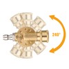 FIXFANS Pressure Washer Pivoting Coupler, 1/4” Quick Connect Gutter Cleaner
