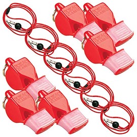 Fox 40 Classic CMG w/Breakaway Lanyard 6 Pack (Red)