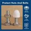Drenky M8 Protective Caps, Hexagonal, Spanner Size 13, Pack of