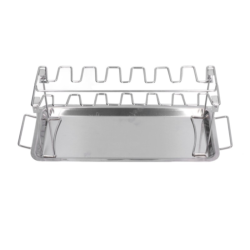 Chicken Wing Leg Rack Stainless Steel Foldable BBQ Rack Portable