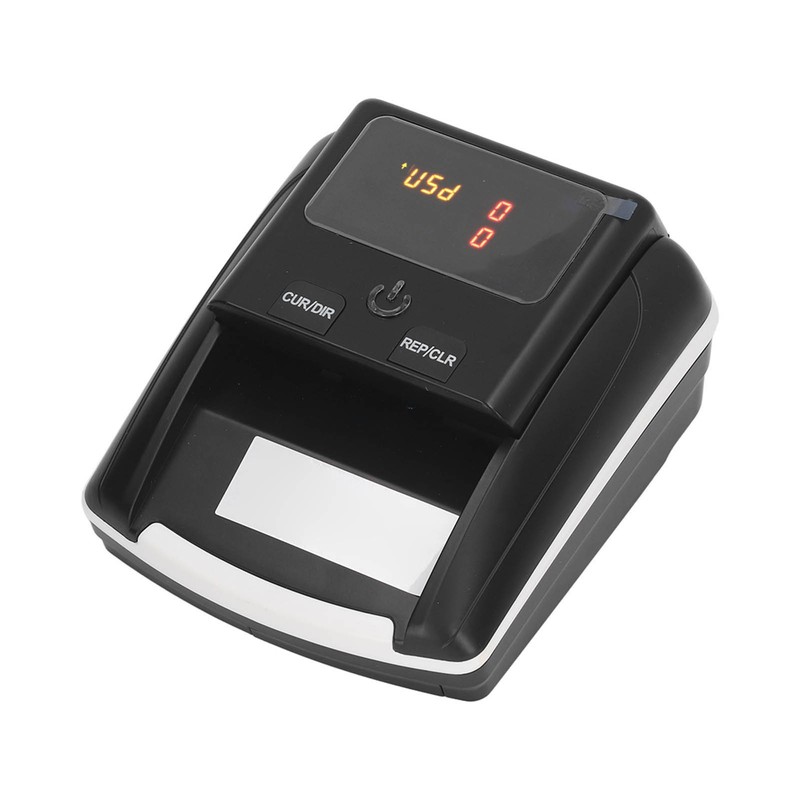 Automatic Banknote Detector Portable USD EUR Count Machine Counterfeit Bill