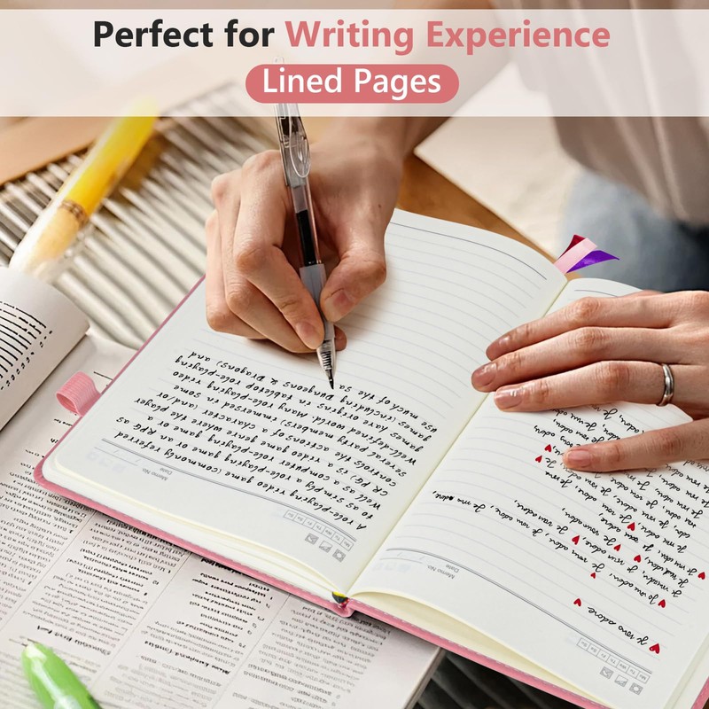 PERCUN Lined Journal Notebook for Men & Women, 160 Pages