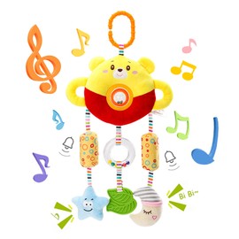 ALLMIRA Baby Stroller Child Seat Toy Attachment for Going out Merry Car Toy Baby Toy (Yellow)