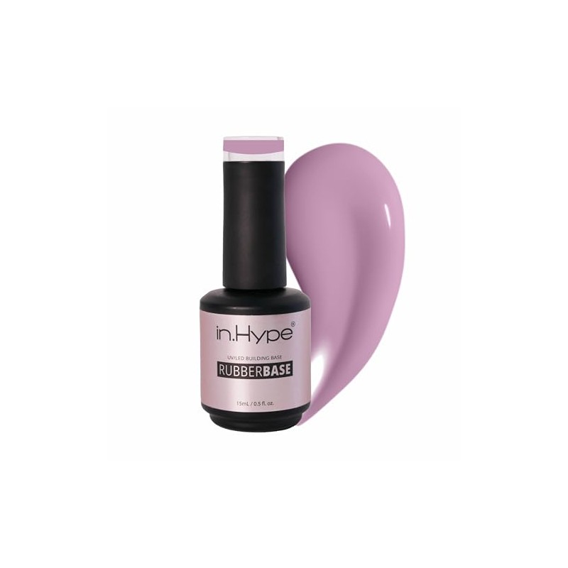 N.HYPE Rubber Base Coat. UV/LED Curable. Soak Off (Lily)