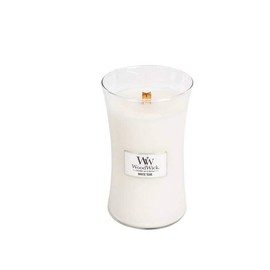 WoodWick White Teak Pluswick Large Hourglass Candle, 22 oz.