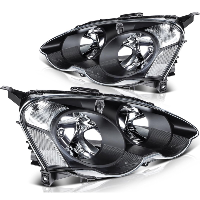 OCPTY Headlight Assembly Pair Replacement For 2002-2004 for Acura RSX