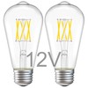 TOKCON 12V LED Edison Light Bulbs - Daylight 5000K 6W(Only