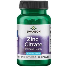 Swanson, Zinc Citrate, 50 mg, 60 Capsules