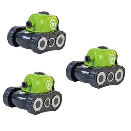 Operitacx 3st Cartoon Handkurbel Bleistiftspitzer Kindergarten Lernutensilien (grüner Tank) Anspitzer Für Augenbrauenstifte Bleistiftspitzer Aus Magnesium Werkzeuge Zange Metall Green