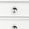 Risbay 4PCS Sliding Door Pull,Silver Flush Finger Pulls,2-inch Dia.Round Flush