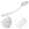 SAFIGLE Long Handle Pumice Foot File Portable Callus Remover for