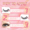 Ahrikiss Lashes Wispy False Eyelashes Natural Look Cat Eye Lashes