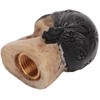 4PCS/Set Tire Valve Cap Skull Shape with Rubber Ring for