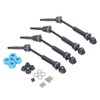 4Pcs RC Car Drive Shaft Set Front Rear Universal Axles