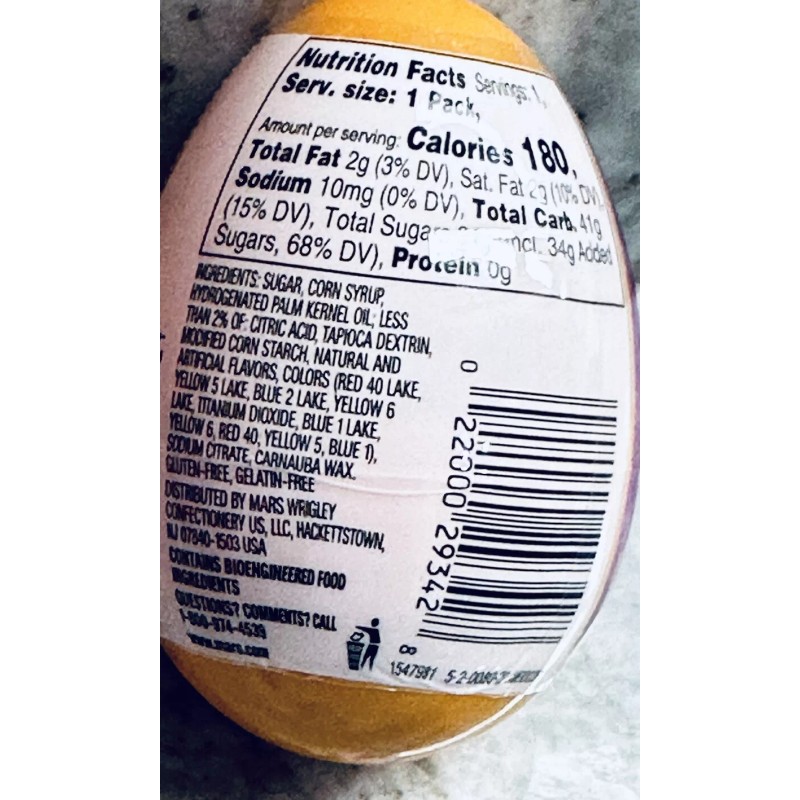 SKITTLES Original Chewy Candy Filled Easter Egg Easter Basket 1.6oz