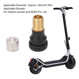 GYZOUKA Válvulas de Vacío para Neumáticos sin Cámara, 10 Uds. para Patinete Eléctrico M365 Pro, 2CM de Longitud y Menos de 9MM de Diámetro