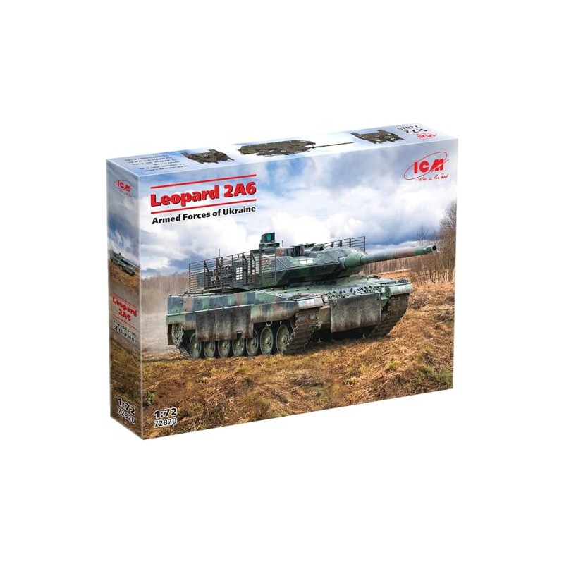 ICM 1/72 Ukraine Leopard 2A6 Plastic Model 72820 (Tank)