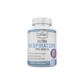 Qivaro Ultra Respiratory Pro Health – Helps in Maintaining Overall Lung & Respiratory Health – Infused with Butterbur and Feverfew Extract - 60 Capsules