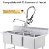 Pre Rinse Hose with Sprayer Valve, 38 Inch Commercial Dish