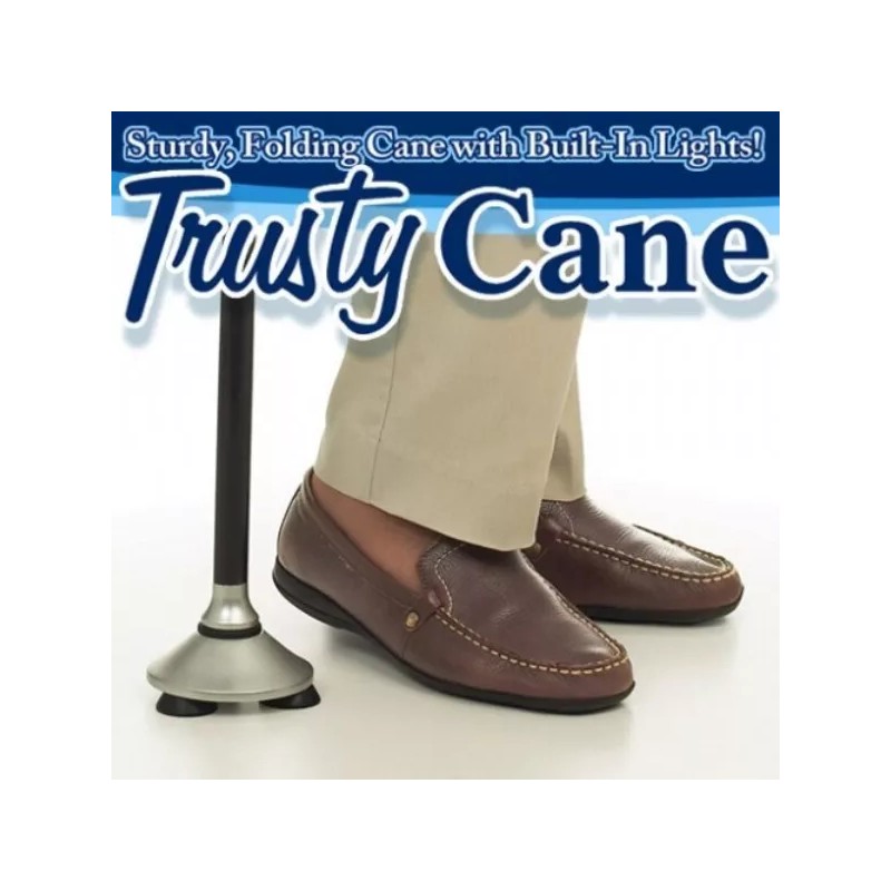 Telebrands Trusty Cane, Stands On Its Own, Folding Cane w/