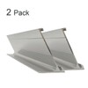 2" x 8" Nameplate Desktop Holder 2 Pack (Silver)