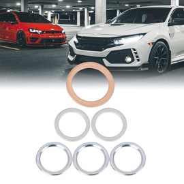 X AUTOHAUX Oil Drain Seals 6 Pieces For Toyota Aluminium Alloy