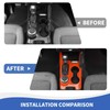 RAZPOY Gear Shift Panel Cover Center Console Cup Holder Trim