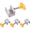 8 Pcs Adjustable Sliding Window Safety Lock with Safety Lock