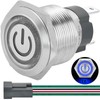 15Amp 19mm Latching Push Button Switch 12V DC 24V Waterproof