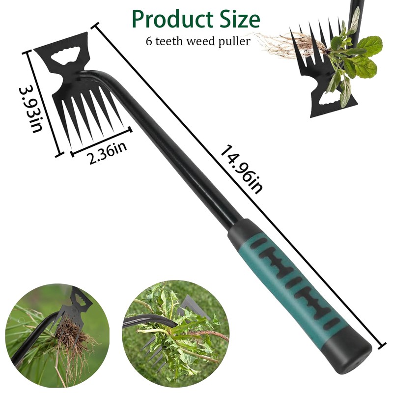 Weed Puller Tool,Crack Weeder Tool, Stainless Steel Crevice Weeding Digger