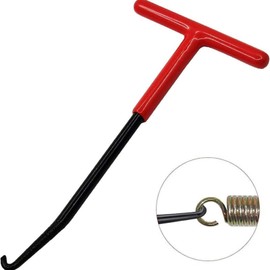 Exhaust Spring Hook, Motorcycle Spring Puller, T Hook Spring Puller, Mounting Hook, Spring Hook, Spring Puller, Steel Spring Hook, Spring Puller Trampoline Tools for Scooter, Motorcycle, Moped, 16 x 8