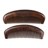 High Quality Wooden Comb, Ebony Wood Comb, Half Moon, U-Shaped,