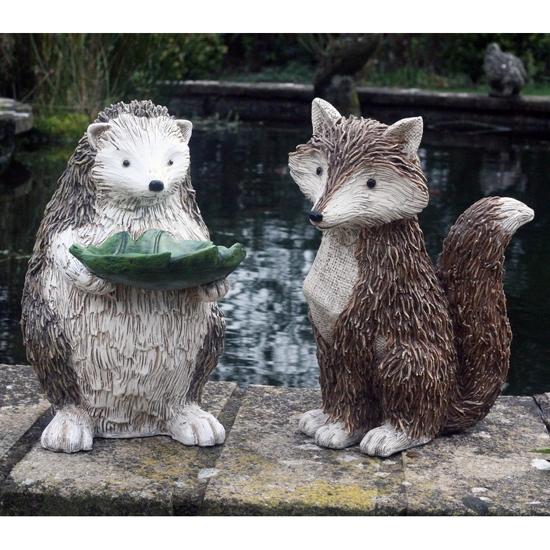 25 cm Standing Hatty Hedgehog Resin Garden Ornament …
