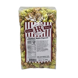 Caramel Apple Popcorn | 7 oz Bag | Produced in Gibbon, Nebraska | Made in USA | Delicious, Fresh Popcorn - Party Snack - 100's of Popcorn Flavors | HR Poppin' Snacks