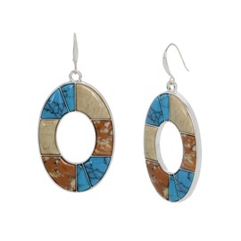 Robert Lee Morris Soho Womens Mixed Stone Oval Drop Earrings, Multi/Silver 5