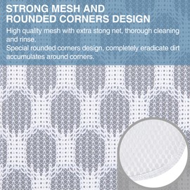 3 pcs Durable Honeycomb Mesh Laundry Bags for Delicates 2 Large (16" x 19") 1 Medium (12" x 15")