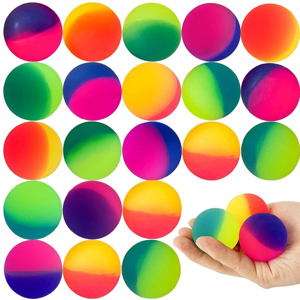 Bouncy Balls 24 Diameter 25mm Elastic Balls, Colorful Rubber high