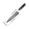 Glowbobo 8" Super Sharp Professional Chef's Knife with Finger Guard
