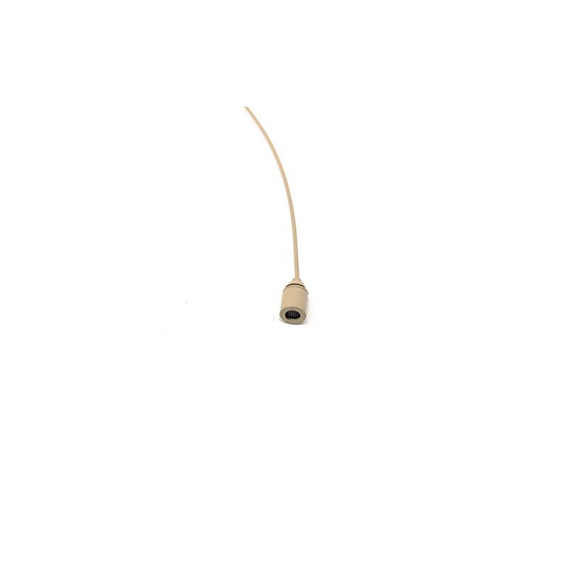 Beige Double Earhook Headset Microphone w/ 4 pin Mini XLR